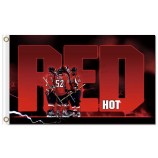 Nhl washington Hauptstädte 3'x5 'Polyester kennzeichnet heißes Rot