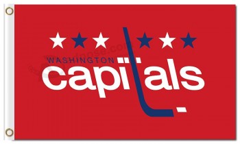 Nhl washington capitales 3'x5 'banderas de poliéster nombre del equipo