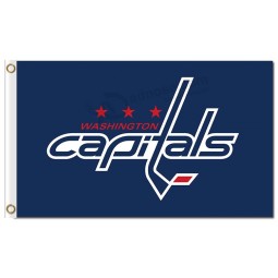 NHL Washington Capitals 3'x5' polyester flags team name blue with your logo
