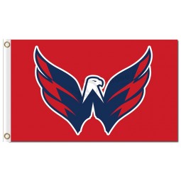 NHL Washington Capitals 3'x5' polyester flags red with your logo