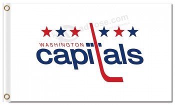 NHL Washington Capitals 3'x5' polyester flags team name with your logo