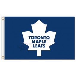 NHL Toronto Maple Leafs 3'x5' polyester flags white classic leaf with your logo