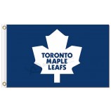 Nhl toronto feuilles d'érable 3'x5 'drapeaux en polyester blanc feuille classique