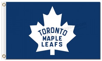 NHL Toronto Maple Leafs 3'x5' polyester flags white leaf with your logo