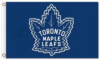 Nhl toronto maple leafs 3'x5 'bandeiras de poliéster azul