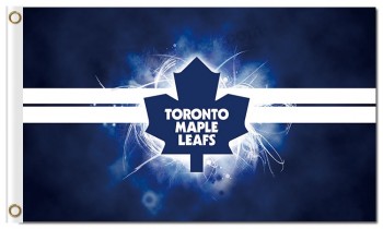 NHL Toronto Maple Leafs 3'x5' polyester flags logo with 2 lines and your logo