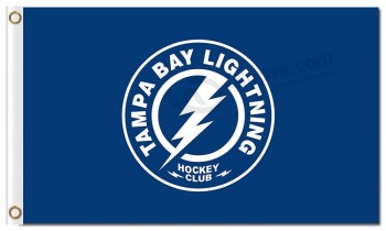 Nhl tampa bay lightning 3'x5 'ポリエステルの丸いロゴ