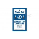 Nhl tampa bay blitz 3'x5 'polyester fahnen champions 2004