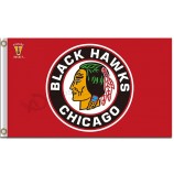 Nhl chicago blackhawks 3'x5 'Polyester Flagge mit Vintage Hockey-Symbol
