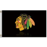 Nhl chicago blackhawks 3'x5 'Polyester Flagge Logo klein für benutzerdefinierte Größe 