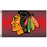 Nhl chicago blackhawks 3'x5 'Polyester Flagge verwischen Hintergrund für benutzerdefinierte Größe 