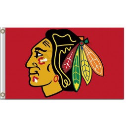 NHL Chicago blackhawks 3'x5' polyester flag with your logo