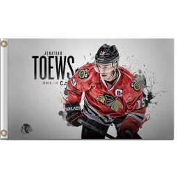 NHL Chicago blackhawks 3'x5' polyester flag Jonathan Toews