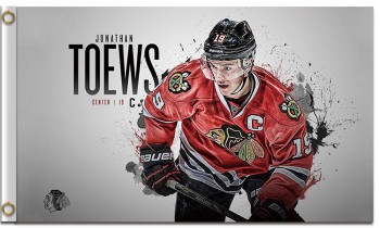 Nhl芝加哥blackhawks 3'x5'聚酯旗乔纳森toews