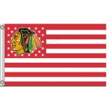 Nhl chicago blackhawks 3'x5 'Polyester Flagge Sterne Streifen
