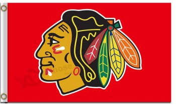 Nhl chicago blackhawks 3'x5'聚酯旗