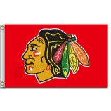 Nhl chicago blackhawks 3'x5 'Polyester Flagge
