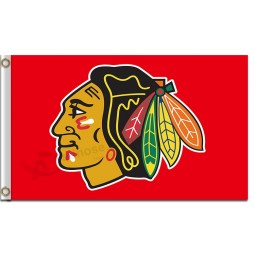 Nhl chicago blackhawks 3'x5 'Polyester Flagge