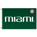 Ncaa Miami Hurrikane 3'x5 'Polyester Flaggen weiße Zeichen
