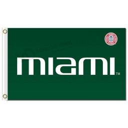 Ncaa Miami Hurrikane 3'x5 'Polyester Flaggen weiße Zeichen