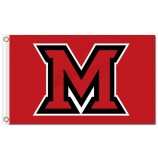 Ncaa miami redhawks 3'x5 'Polyesterfahnen m