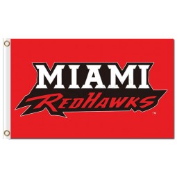 Ncaa miami redhawks 3'x5 'bandeiras de poliéster