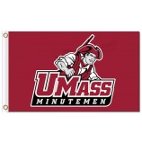 Ncaa massachusetts minutenmen 3'x5 'polyester fahnen nan mit zeichen