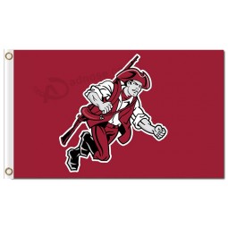 Ncaa massachusetts minutemen 3'x5 'banderas de poliéster un hombre