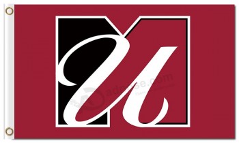 Ncaa马萨诸塞州分钟3'x5'涤纶旗只有字符