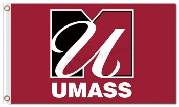 NCAA Massachusetts Minutemen 3'x5' polyester flags UMASS