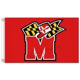 Ncaa Maryland Terrapins 3'x5 'Polyester Fahnen roten Buchstaben