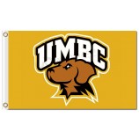 Ncaa Maryland Baltimore County Retriever 3'x5 'Polyester Fahnen gelb und braun