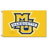 Großhandel billig ncaa marquette golden eagles 3'x5 'polyester fahnen gelben hintergrund