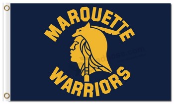 All'ingrosso a buon mercato ncaa marquette golden eagles 3'x5 'poliestere flags circle characters