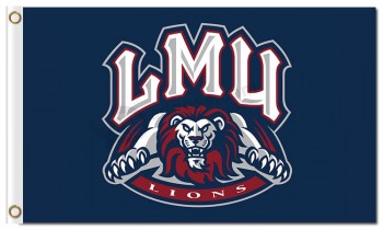 批发高-结束ncaa loyola marymount狮子3'x5'聚酯旗帜字符