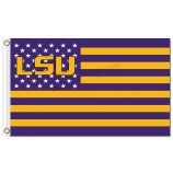 Ncaa Louisiana State Tiger 3'x5 'Polyester Fahnen Stern mit Streifen