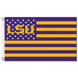 Ncaa louisiana state tigers 3'x5 'bandiere in poliestere stelle con strisce