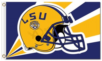 Bandiera Ncaa louisiana state tigers 3'x5 'poliestere bandiera helment