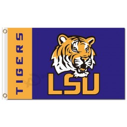 NCAA Louisiana State Tigers 3'x5' polyester flags with vertical character