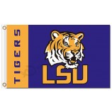 Ncaa Louisiana State Tigers 3'x5 'Polyesterfahnen mit vertikalem Charakter