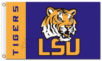 Ncaa louisiana state tigers 3'x5 'bandiere in poliestere con carattere verticale