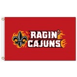 Groothandel hoog-Einde Ncaa louisiana lafayette ragin 'cajuns 3'x5' polyester vlaggen witte karakters