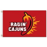 Großhandel hoch-Endee Ncaa Louisiana lafayette ragin 'cajuns 3'x5' Polyesterflaggen