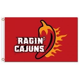 Wholesale high-end NCAA Louisiana Lafayette Ragin' Cajuns 3'x5' polyester flags