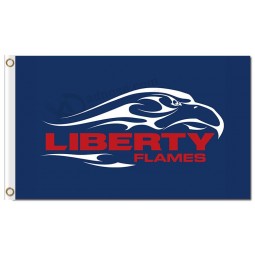 Wholesale high-end NCAA Liberty Flames 3'x5' polyester flags red character