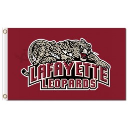 Großhandel hoch-Endee ncaa Lafayette Leoparden 3'x5 'Polyester Fahnen