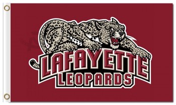 Großhandel hoch-Endee ncaa Lafayette Leoparden 3'x5 'Polyester Fahnen