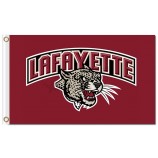 Großhandel hoch-Endee ncaa Lafayette Leoparden 3'x5 'Polyester Flaggen roten Hintergrund