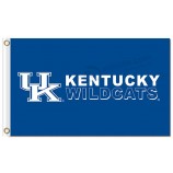 Großhandel hoch-Endee ncaa Kentucky Wildkatzen 3'x5 'Polyesterflaggen mit Charakter
