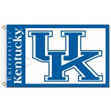 Großhandel hoch-Endee ncaa Kentucky Wildcats 3'x5 'Polyester Fahnen mit vertikalen Zeichen